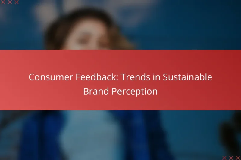 Consumer Feedback: Trends in Sustainable Brand Perception