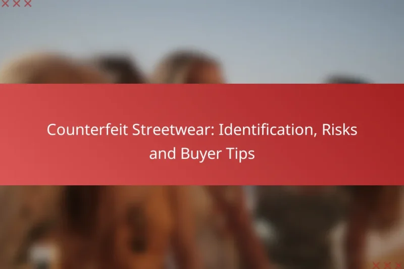 Counterfeit Streetwear: Identification, Risks and Buyer Tips