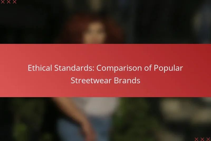 Ethical Standards: Comparison of Popular Streetwear Brands