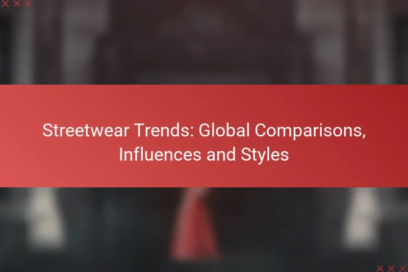 Streetwear Trends: Global Comparisons, Influences and Styles